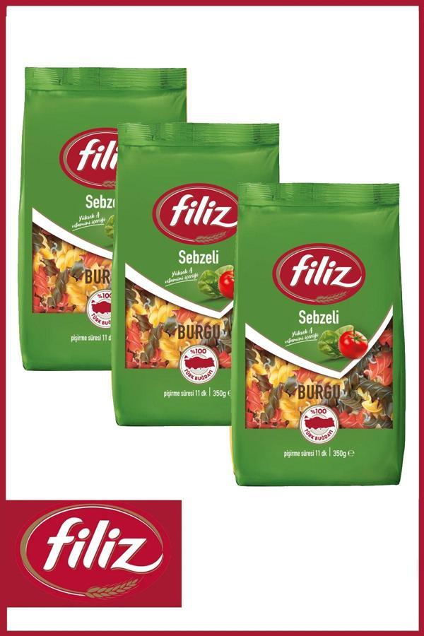 Filiz Sebzeli Burgu Makarna 350 Gr. X 3 Adet - Image 1