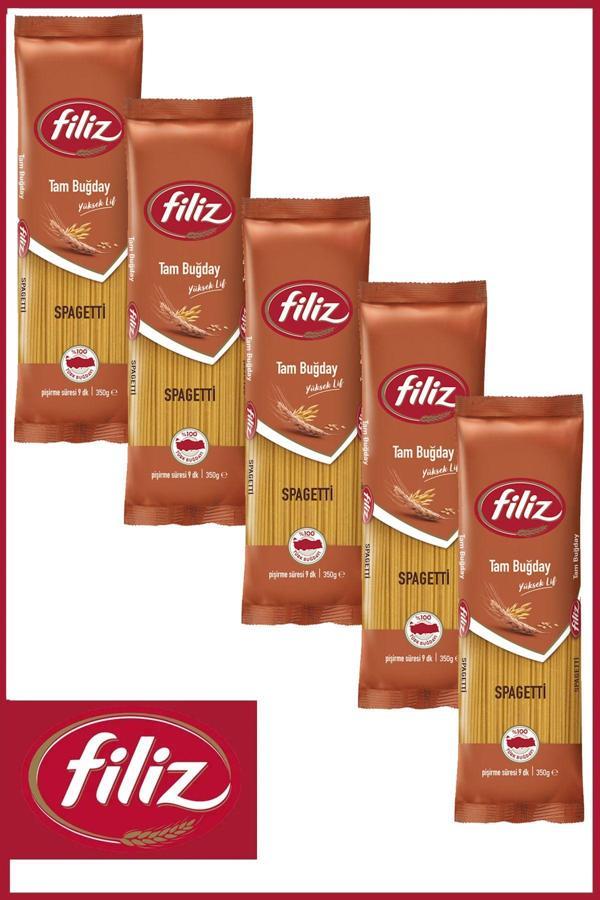 Filiz Tam Buğday Spagetti (Çubuk) Makarna 350 Gr X 5 Adet - Image 1