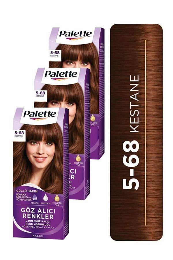 Palette Göz Alıcı Renkler 5-68 Kestane X 3 Adet - Image 1