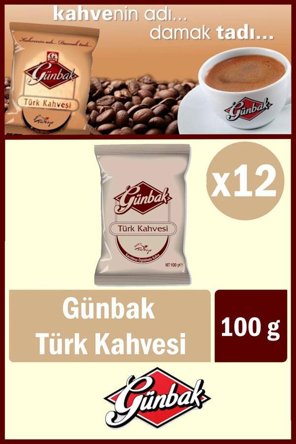 Günbak Türk Kahvesi 100 Gr X 12 Adet - Image 1