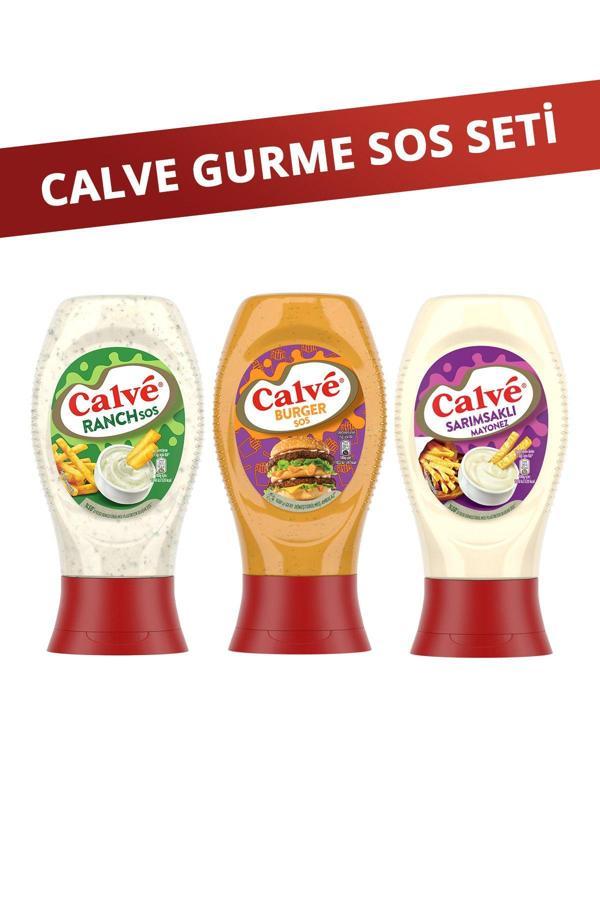 Calve Burger Sos 245G + Sarımsaklı Mayonez 245G + Ranch Sos 245G - Image 1