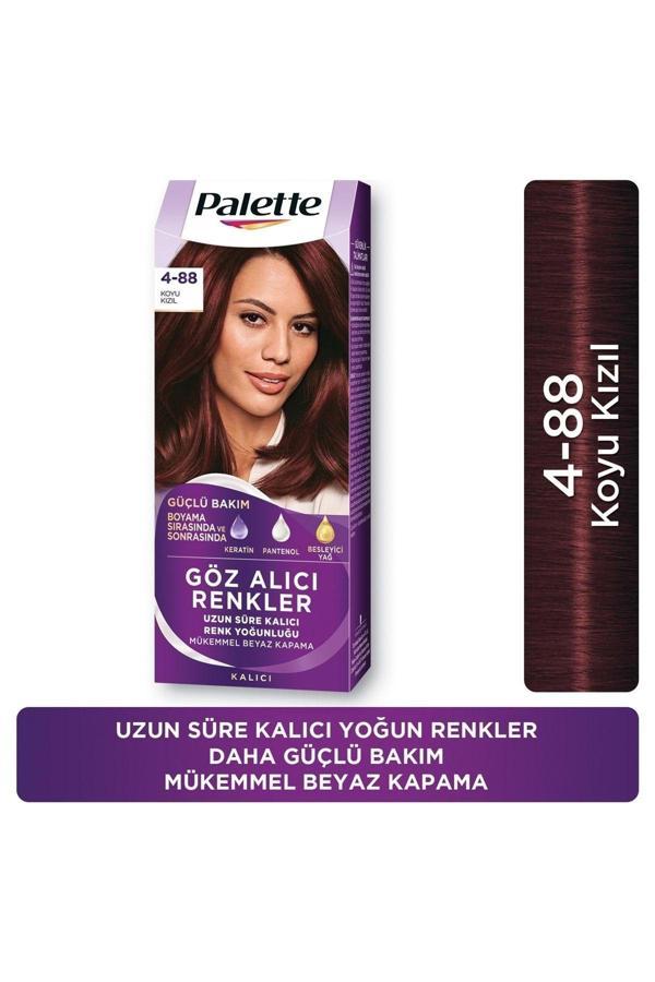 Palette Göz Alıcı Renkler Saç Boyası 4-88 Koyu Kızıl - Image 1