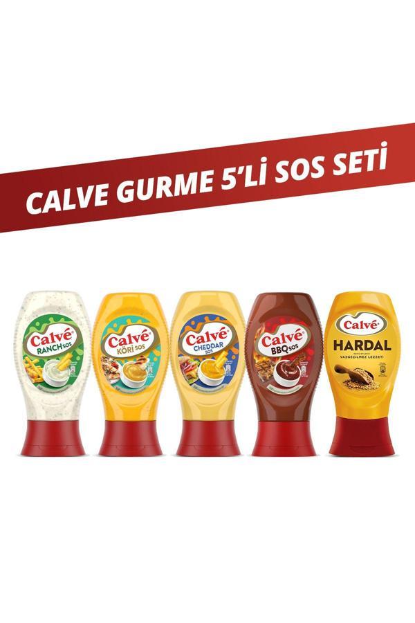 Calve Ranch Sos 245 Gr Köri Sos 260 Gr Cheddar Sos 240 Gr Bbq Sos 290 Gr Hardal 250 Gr - Image 1