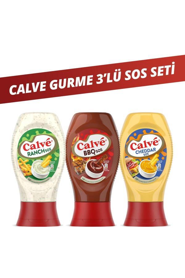 Calve Sos Çeşitleri Ranch Sos 245 G Barbekü Sos 290 G Cheddar Sos 240 G - Image 1