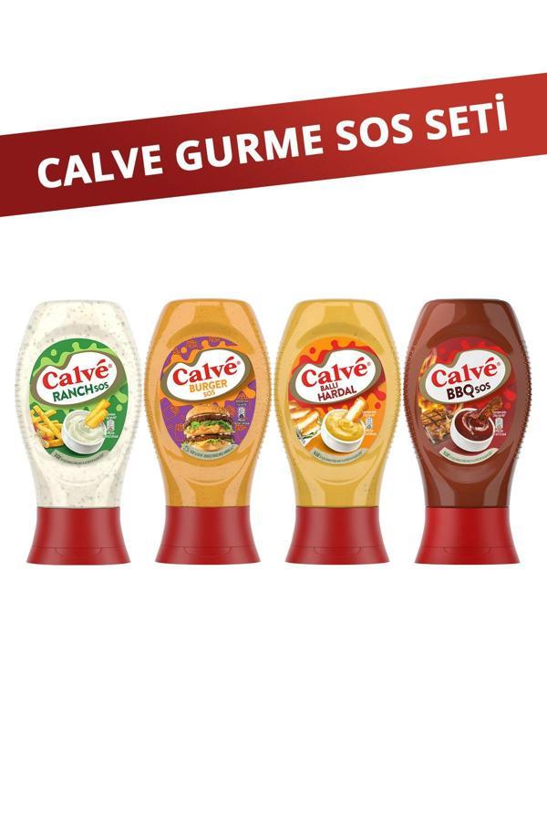 Calve Sos Paketi Ranch Sos + Ballı Hardal + Burger Sos + Bbq Sos - Image 1