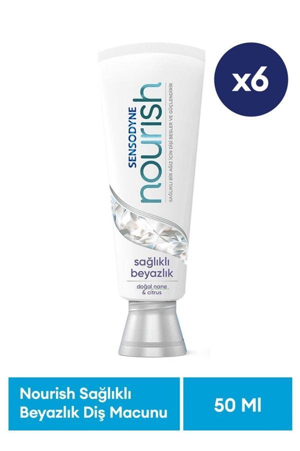 Sensodyne Nourish Sağlıklı Beyazlık Nane 50 Ml X6 Adet - Image 1