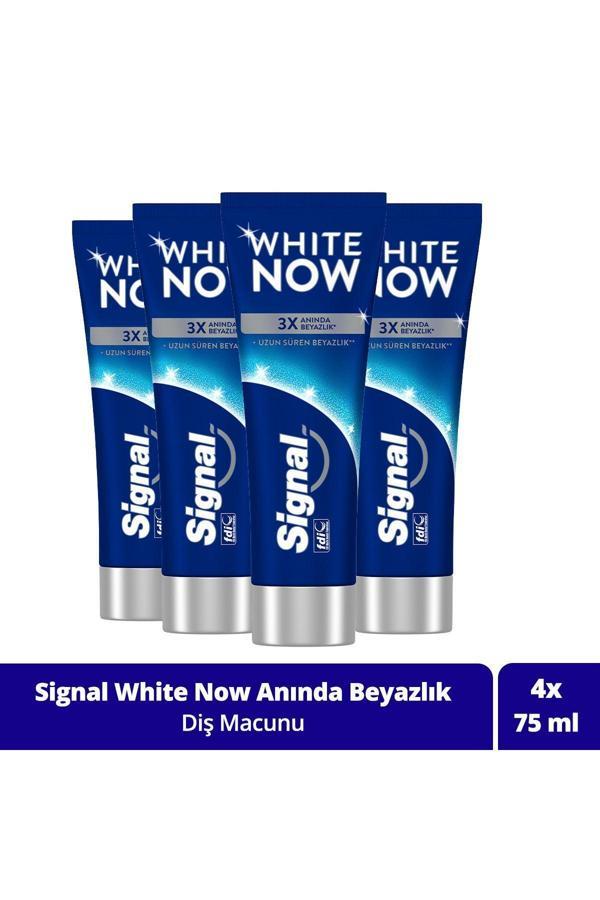 Signal White Now Original Anında Beyazlatıcı Diş Macunu 75Ml X4 - Image 1