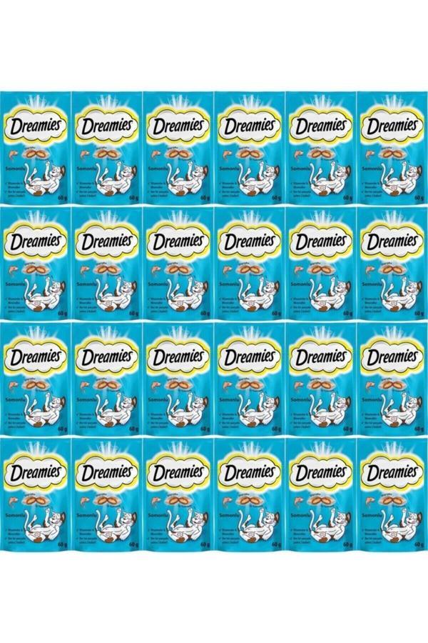 Dreamies Somonlu Kedi Ödül Maması 60 Gr 24 Adet - Image 1