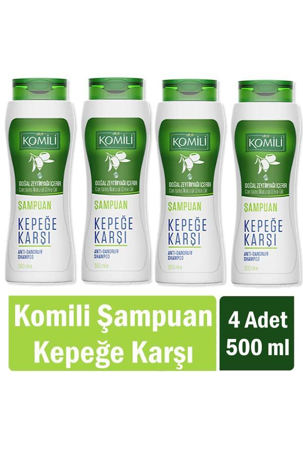 Komili Kepekli Saçlar İçin Kepek Karşıtı Vegan Şampuan 500 Ml X 4 Adet - Image 1