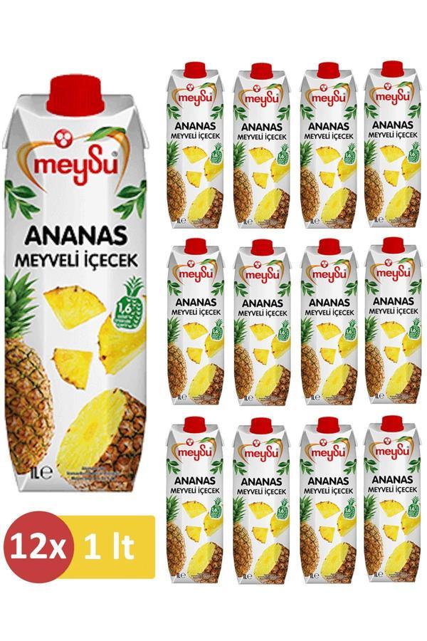 Meysu Ananas Meyve Suyu 1 L ( 12Li Paket) - Image 1