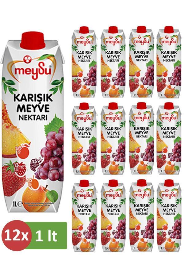 Meysu Karışık Meyve Nektarı 1 Lt X 12 Adet - Image 1