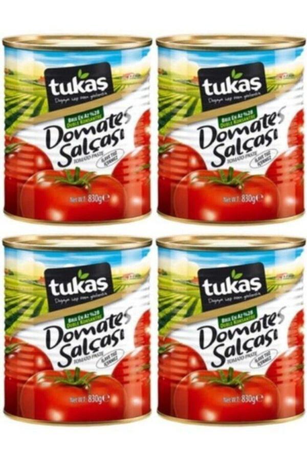 Tukaş Domates Salçası 830 Gr X 4 Adet - Image 1