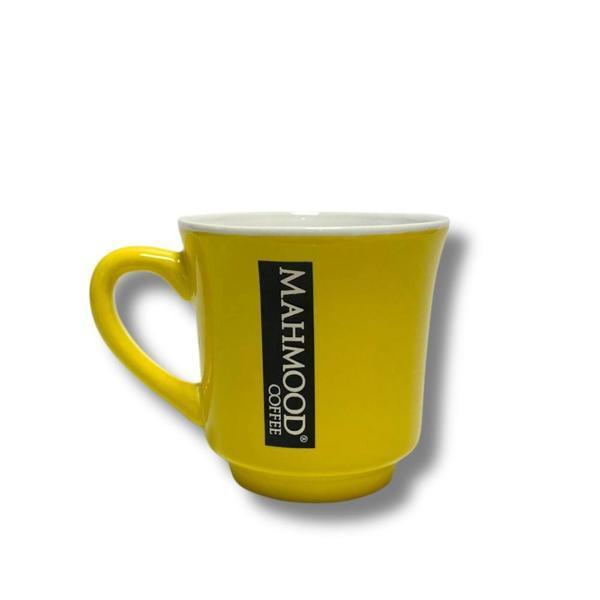 Mahmood Coffee Mottolu Porselen Kupa Sarı 300 ml - Image 1