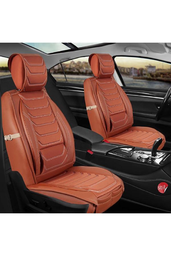 Ford Focus ST Line Uyumlu Lüx Deri Oto Koltuk Kılıfı Ön Arka Takım Set Antalya TARÇIN - Image 1