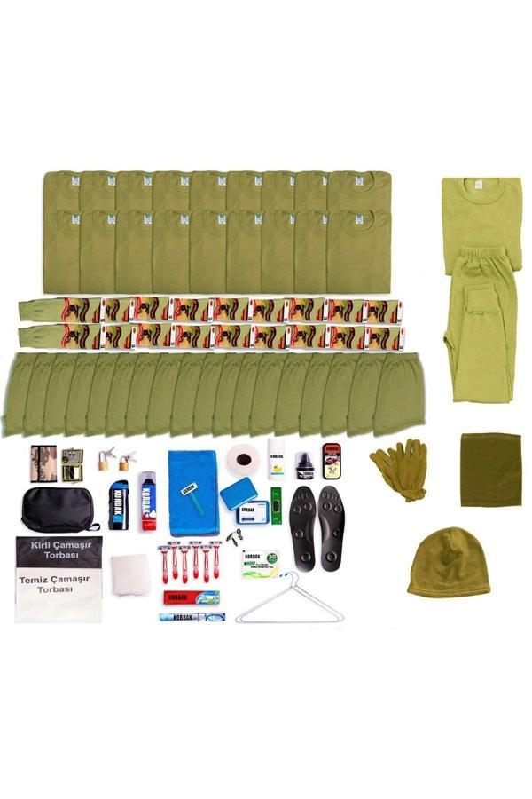 Kordak 18'Li Kışlık Tavsiye Asker Paketi - Kışlık Bedelli Askerlik Seti - Askeri İçlik 3XL - Image 1