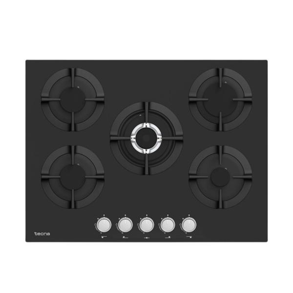 Tecna 8471 5 Gözlü Döküm Izgara 70 Cm Siyah Ankastre Ocak - Image 1