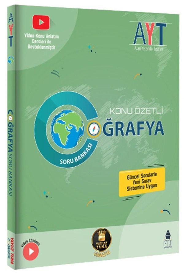 Tonguç Yayınları Yavuz Tuna Yks Ayt Coğrafya Soru Bankası - Konu Özetli - Video Çözümlü Ve Video Konu Anlatımlı - Tonguç Yayınları - Image 1