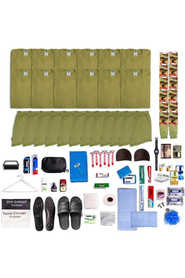 Kordak 12'Li Her Şey Dahil Bedelli Askerlik Malzemeleri - Bedelli Asker Seti -Asker Kolisi - Asker Paketi L - Image 1