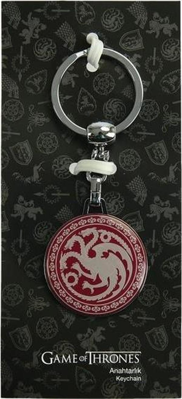 Game of Thrones Targaryen Tekli Anahtarlık Bordo - Image 1