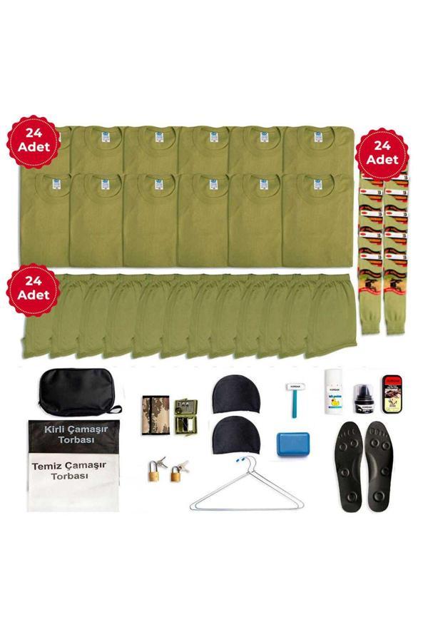 Kordak 24’Lü Temel Asker Paketi - Bedelli Askerlik Seti - Asker Malzemeleri 3XL - Image 1