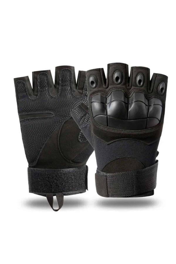 Kordak Kısa Kemikli Tactical Siyah Askeri Eldiven L - Image 1