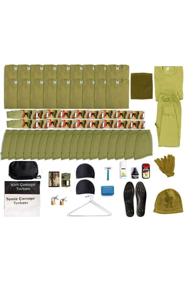 Kordak 18'Li Kışlık Temel Acemi Bedelli Asker Seti - Askeri Termal İçlik Takımı - Bere Boyunluk Eldiven 3XL - Image 1