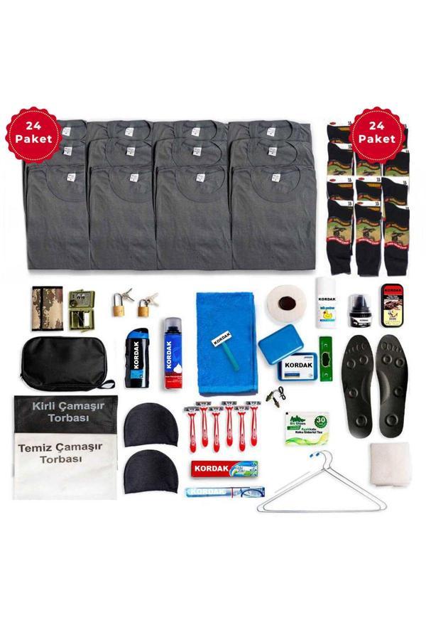Kordak 24’Lü Havacı Tavsiye Asker Seti - Bedelli Askerlik Seti - Asker Malzemeleri 2XL - Image 1