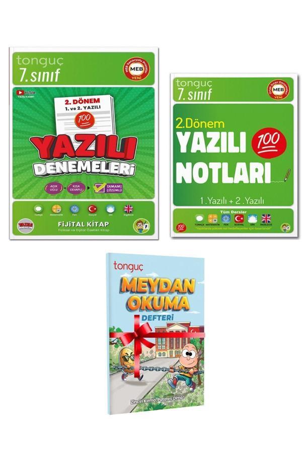 Tonguç Yayınları 7. Sınıf Yazılı Denemeleri 2. Dönem 1 Ve 2. Yazılı Ve 7. Sınıf Yaz. Not. 2. Dön Meydan Okuma Def Hed - Tonguç Yayınları - Image 1