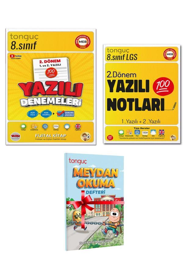 Tonguç Yayınları 8. Sınıf Yazılı Denemeleri 2. Dönem 1 Ve 2. Yazılı Ve 8. Sınıf Yaz. Not. 2. Dön Meydan Okuma Def Hed - Tonguç Yayınları - Image 1
