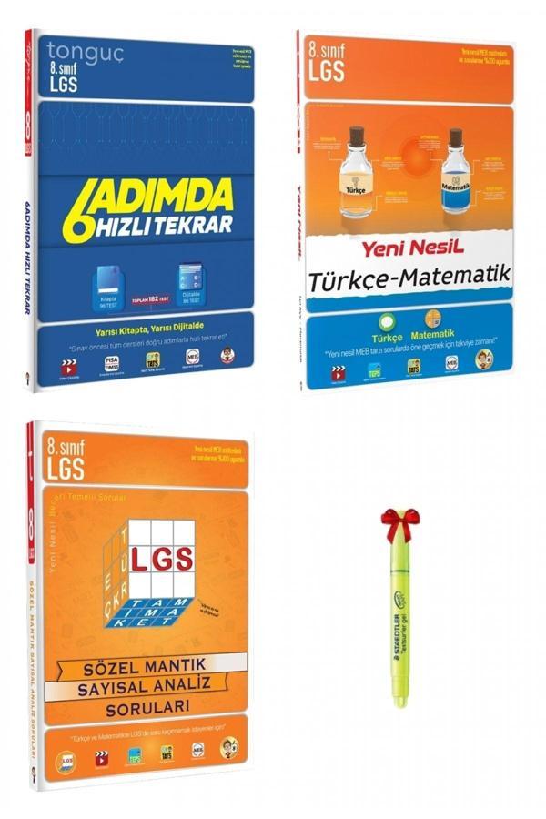 Tonguç Yayınları Lgs 8.Sınıf 6 Adımda Hızlı Tekrar Yeni Türkçe Mat Sözel Sayısal Mantık - Tonguç Yayınları - Image 1