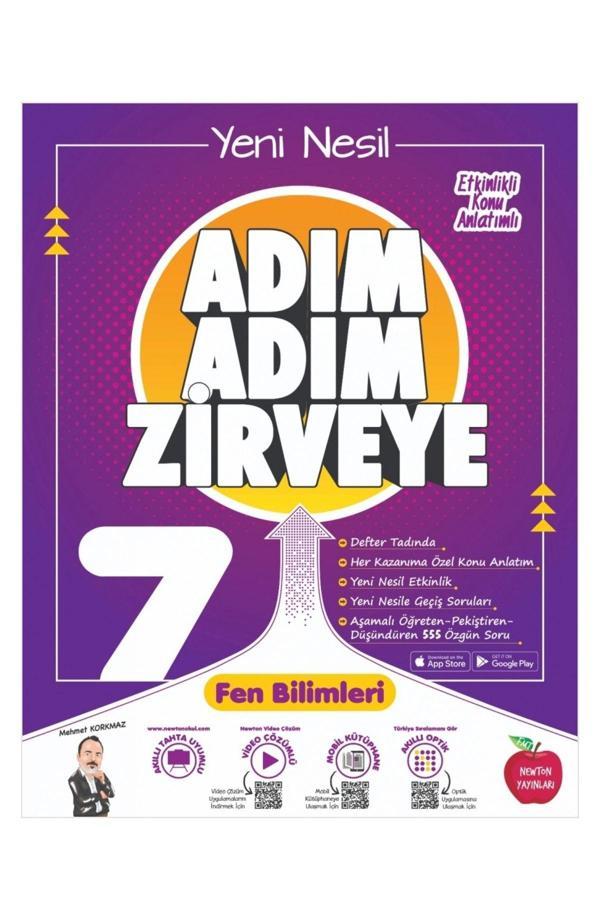 Newton Yayınları Newton 7.Sınıf Adım Adım Etkinlikli Konu Anlatımlı Soru Bankası-Fen Bilimleri - Newton Yayınları - Image 1