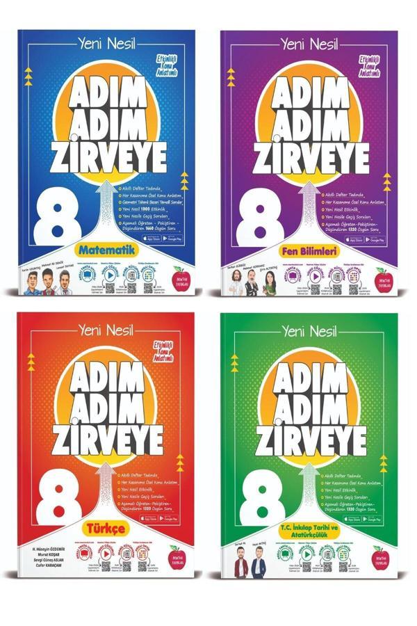 Newton Yayınları Newton 8. Sınıf Lgs Matematik Fen Türkçe İnkılap Tarihi Adım Adım Zirveye Soru Bankası 4 Kitap - Newton Yayınları - Image 1