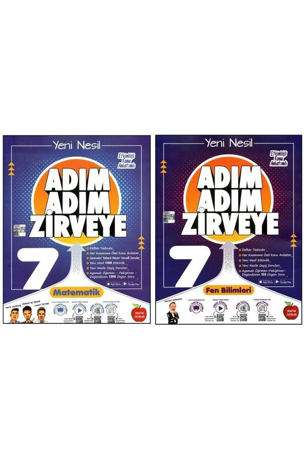 Newton Yayınları Newton 7. Sınıf Matematik Fen Bilimleri Adım Adım Zirveye Soru Bankası 2 Kitap - Newton Yayınları - Image 1