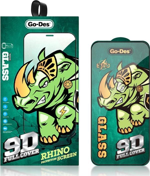 Go-Des iPhone 12 Uyumlu Go Des 9D Full Cover Temperli Cam Ekran Koruyucu Parlak Canlı Görünüm - Image 1