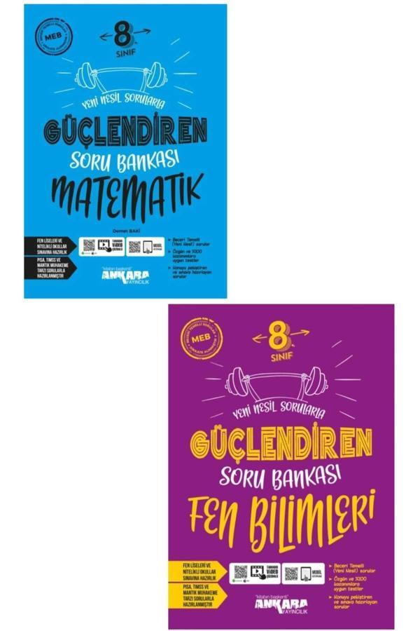Ankara Yayınları Ankara 8.Sınıf Matematik Fen Bilimleri Güçlendiren Soru Bankası 2023 2024 - Ankara Yayıncılık - Image 1