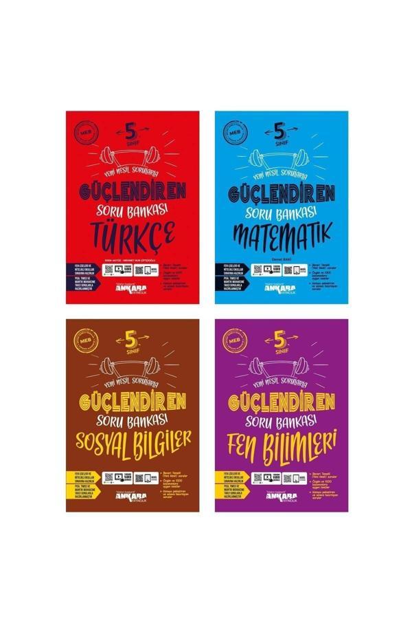 Ankara Yayınları Ankara 5 Sınıf Türkçe Matematik Fen Sosyal Güçlendiren Soru Bankası Seti (4 Kitap) - Ankara Yayıncılık - Image 1