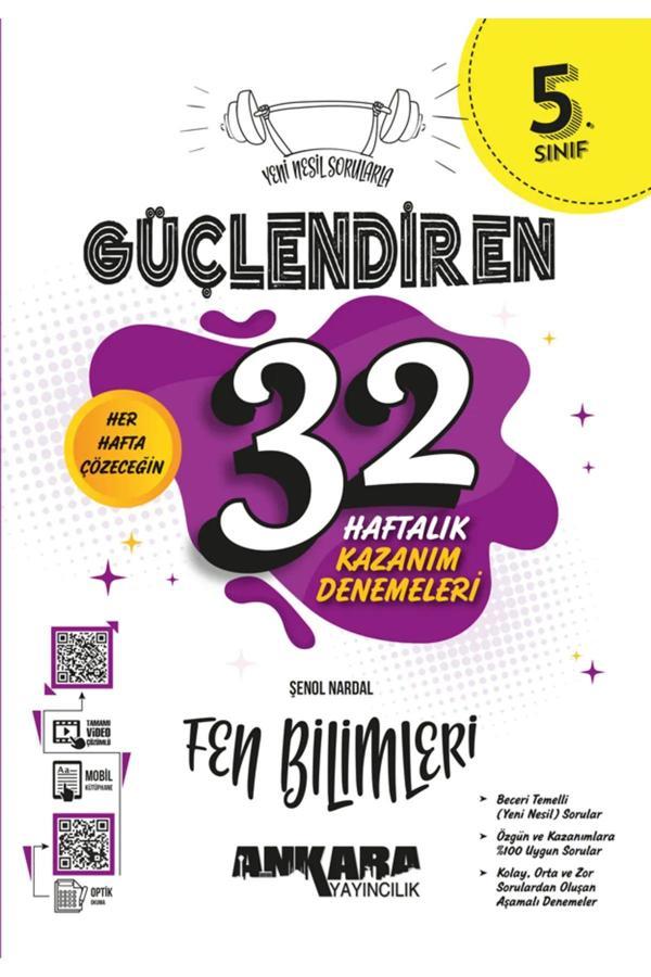 Ankara Yayınları 5. Sınıf Güçlendiren 32 Haftalık Fen Bilimleri Kazanım Denemeleri - Ankara Yayıncılık - Image 1
