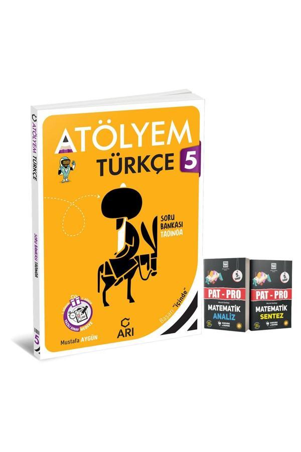Arı Yayınları 5. Sınıf Türkçemino Türkçe Atölyem Ve Curious&Genius 5.Sınıf Pat-Pro Matematik Seti - Arı Yayıncılık - Image 1