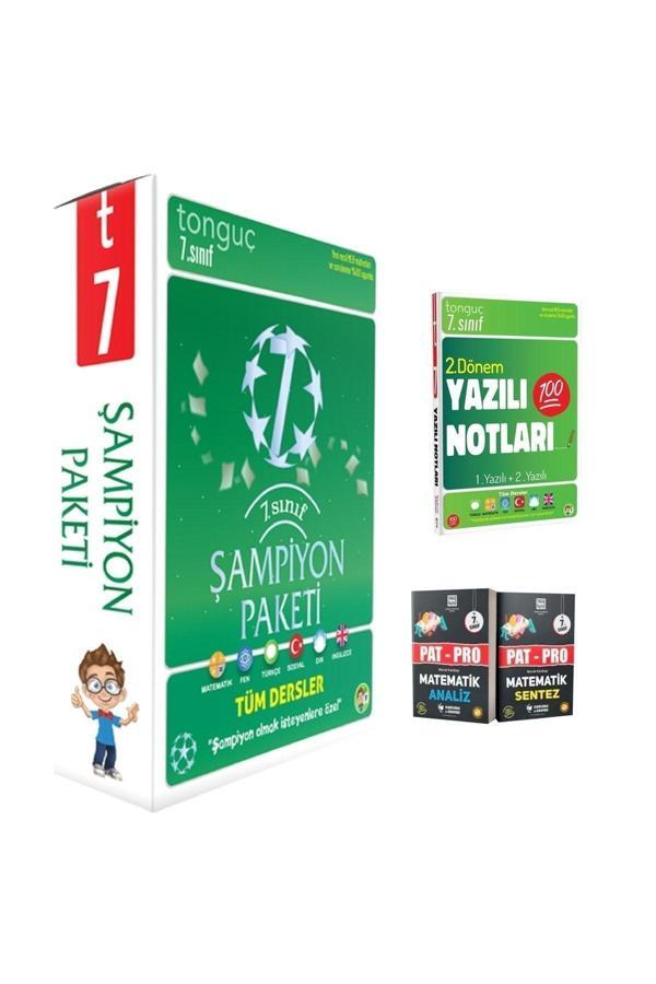 Tonguç Yayınları 7. Sınıf Şampiyon Paketi Ve 7. Sınıf Yazılı Notları 2. Dönem 1 Ve 2. Yazılı Ile Pat-Pro Matematik S. - Tonguç Yayınları - Image 1
