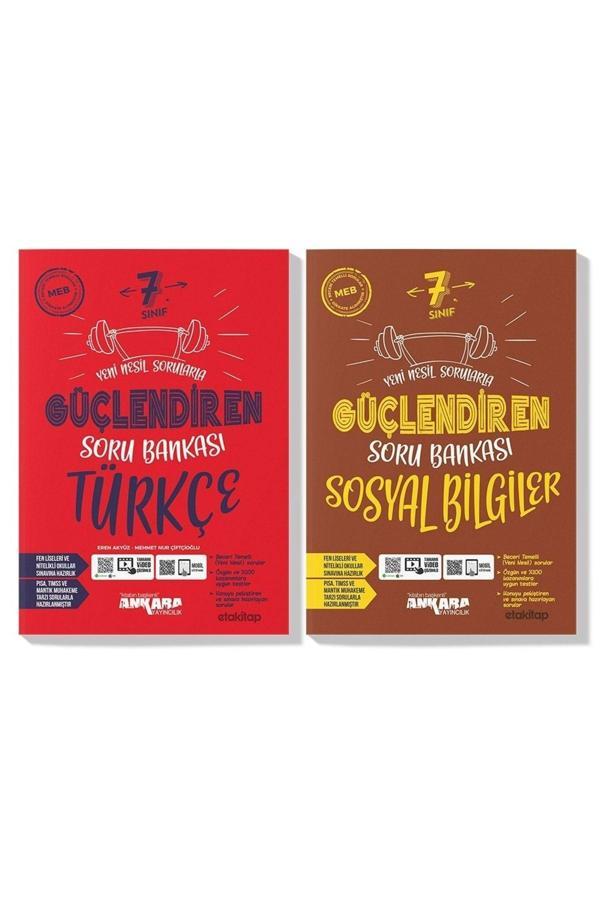 Ankara Yayınları Ankara 7. Sınıf Türkçe Sosyal Güçlendiren Soru Bankası Seti (2 Kitap) - Ankara Yayıncılık - Image 1