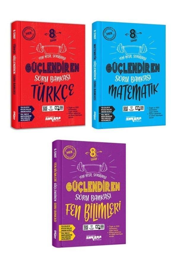 Ankara Yayıncılık Lgs Hazırlık 8.Sınıf Güçlendiren Türkçe-Matematik Ve Fen Bilimleri Soru Bankası - Ankara Yayıncılık - Image 1