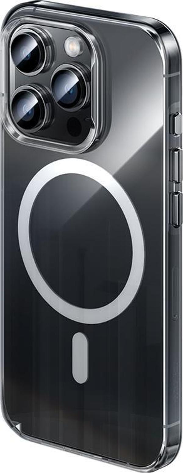 Benks iPhone 15 Pro Uyumlu Kılıf Magsafe Şarj Özellikli ​​​​​​Crystal Serisi Şeffaf Kapak - Image 1