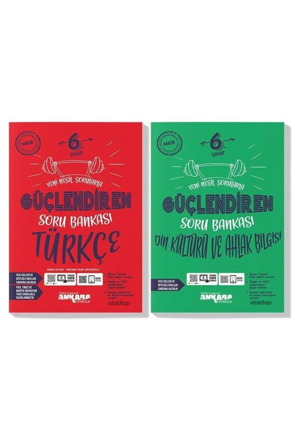 Ankara Yayınları Ankara 6. Sınıf Türkçe Din Kültürü Güçlendiren Soru Bankası Seti (2 Kitap) - Ankara Yayıncılık - Image 1