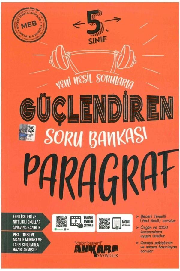 Ankara Yayınları 5. Sınıf Güçlendiren Paragraf Soru Bankası - Ankara Yayıncılık - Image 1