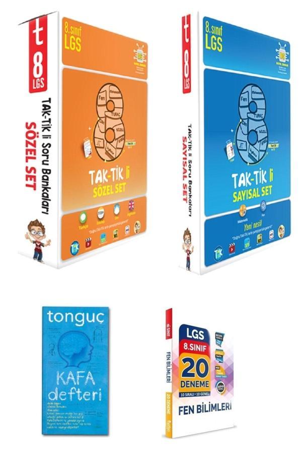 Tonguç Yayınları 8. Sınıf Taktikli Sayısal Ve Sözel Set+Kafa Defteri Ile Fen Bilimleri Deneme - Tonguç Yayınları - Image 1