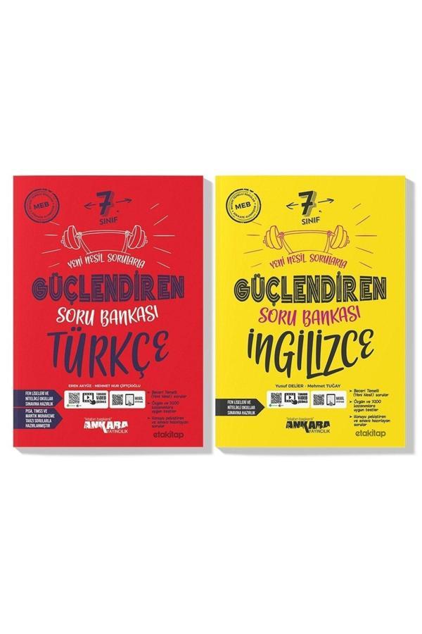 Ankara Yayınları Ankara 7. Sınıf Türkçe Ingilizce Güçlendiren Soru Bankası Seti (2 Kitap) - Ankara Yayıncılık - Image 1