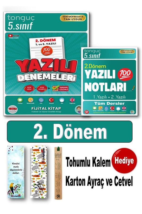 Tonguç Yayınları 5. Sınıf 2. Dönem 1 Ve 2. Yazılı Notları Ve Denemeleri - Tonguç Yayınları - Image 1