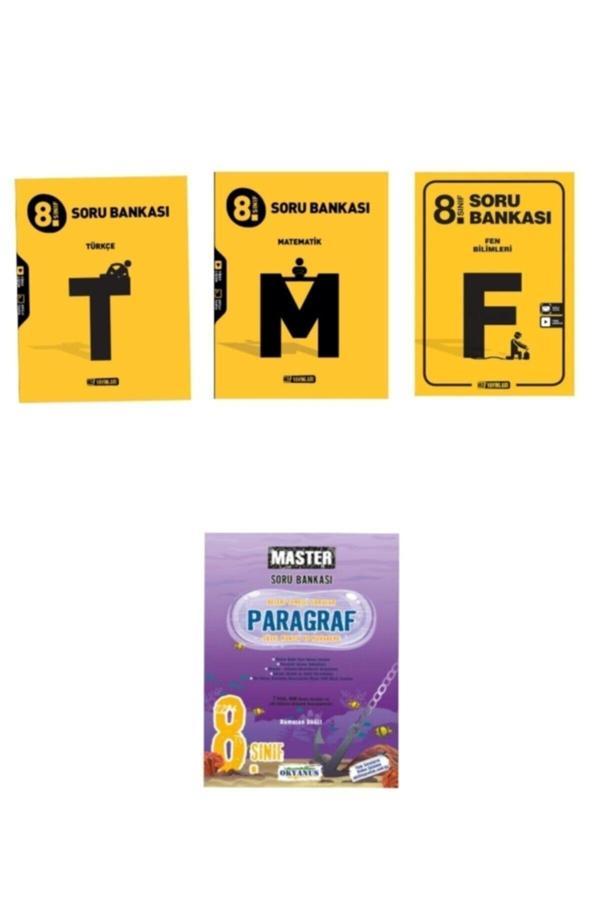 Hız Yayınları 8.Sınıf Türkçe Matematik Fen Soru Bankası Ve Okyanus Yayınları 8.Sınıf Master Paragraf - Hız Yayınları - Image 1
