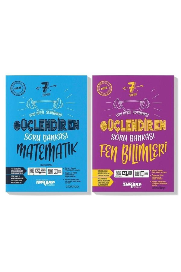 Ankara Yayıncılık Ankara 7. Sınıf Matematik Fen Güçlendiren Soru Bankası Seti 2023 (2 Kitap) - Ankara Yayıncılık - Image 1