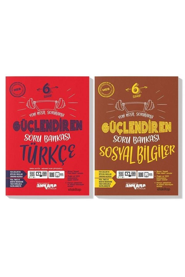 Ankara Yayınları Ankara 6. Sınıf Türkçe Sosyal Güçlendiren Soru Bankası Seti (2 Kitap) - Ankara Yayıncılık - Image 1